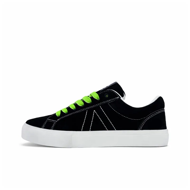 Circle Small Coverage Slip Resistant Cushioning Abrasion Resistant Low Top Skateboard Shoes Unisex Black Pink Green-11