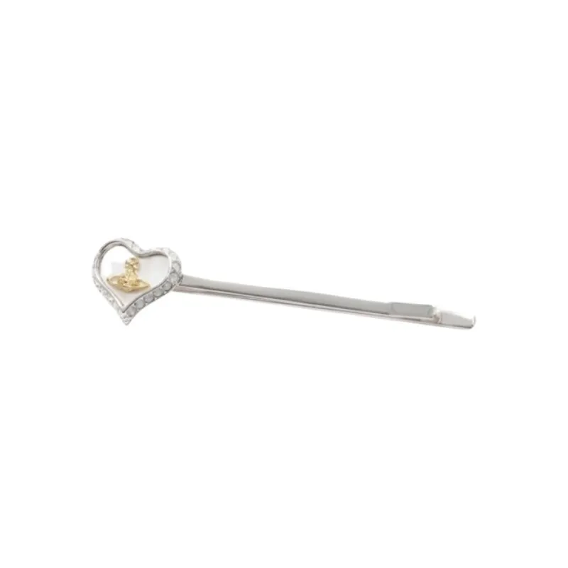 Vivienne Westwood Brass Hair Clips Women's Silver-0