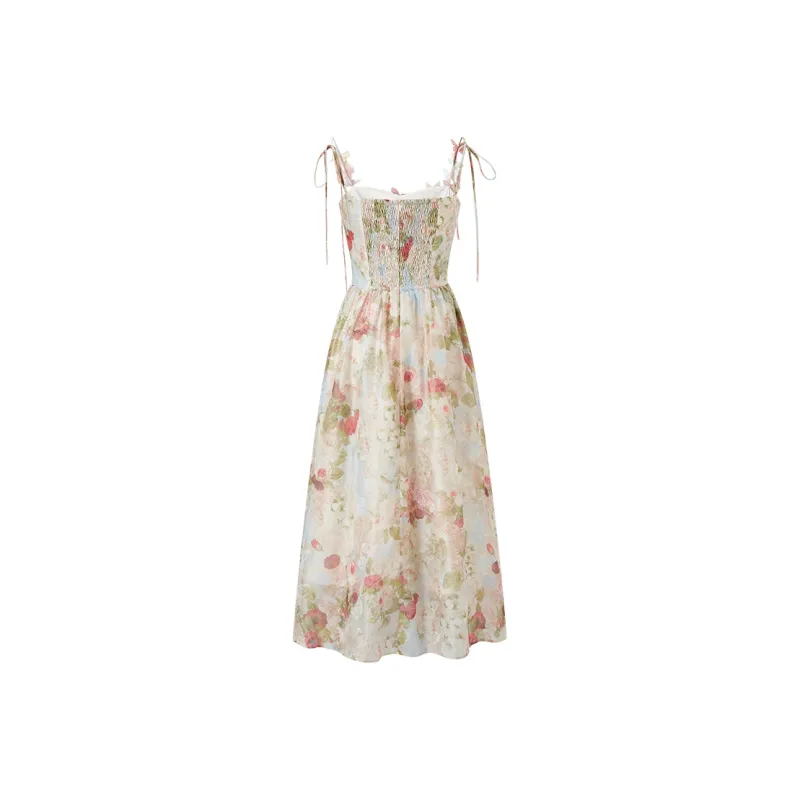ACAINES Slip Dresses Women's Rose Red-1
