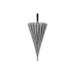 [Manual]24-Rib High-End Leather Handle Mist Gray-Fiber Umbrella Frame