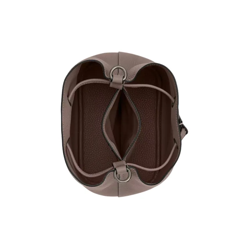 COACH Rowan Leather Handbag Trumpets Women's Dark Stone Color-3