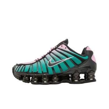 Nike Shox TL Series Anti Slip Wear Resistant Low Top Running Shoes Women's Green Pink Color