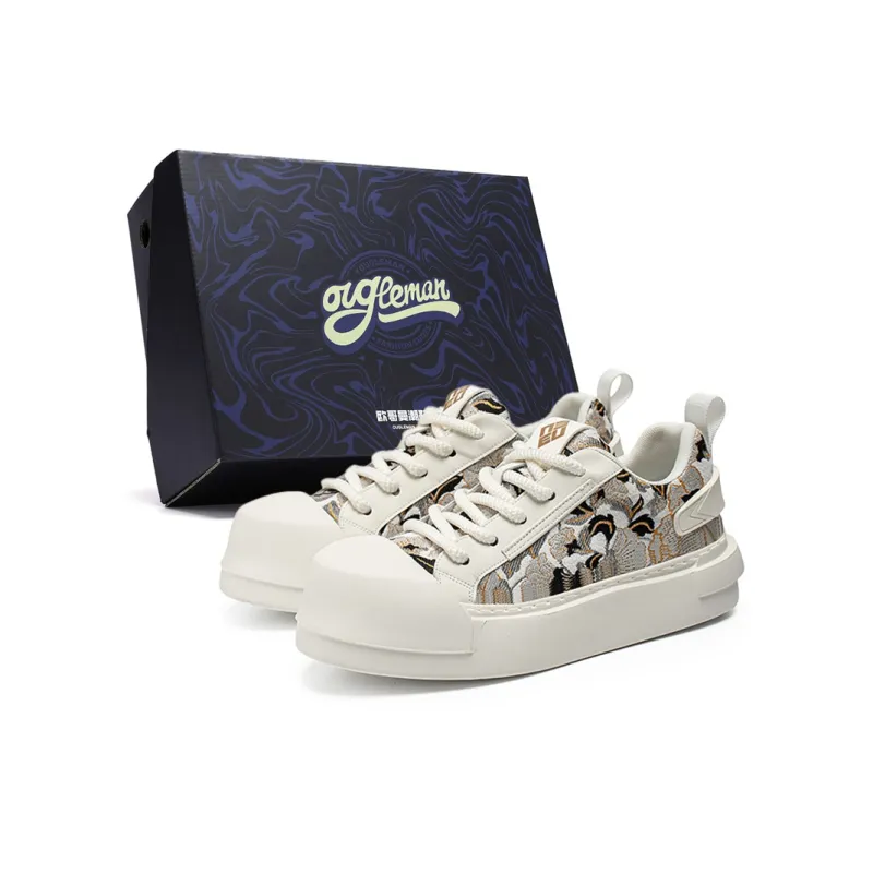 OUGLEMEN Low Top Skateboard Shoes Men's-0