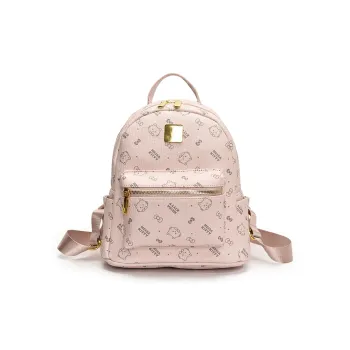 WXRX Pu Backpack Women's Pink, Brown, White