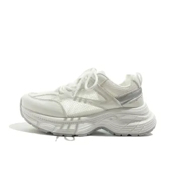 BEIER Breathable And Wear resistant Low Top Chunky Sneakers Women's White Gray