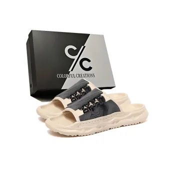 Colorful Creations EVA Stitching Quiet, Slip Resistant, Quick Dry Slide Slippers Men's