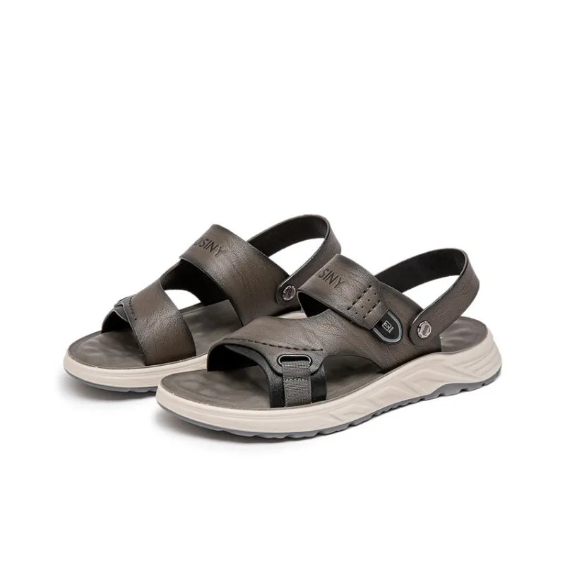 JOSINY Beach Sandals Men Black/Gray-7