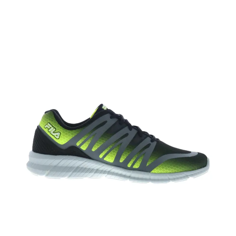 FILA Memory Fantom 5 Anti Slip Wear Resistant Low Top Casual Running Shoes Men's Black Green-1