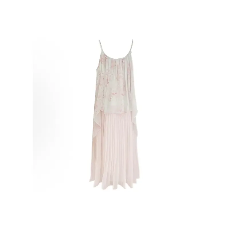 Mu Xiao Xin Slip Dresses Women's Rock Sugar Powder-1