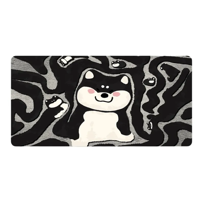 DANYIN V SION Line Kitten Extra Large Women's Office Study Gaming Computer Keyboard Leather Desk Mats Mouse Pads-9