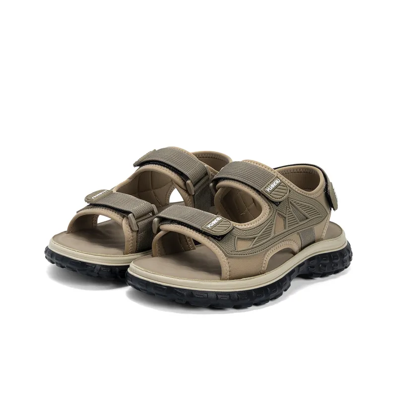 HUANQIU Beach Sandals Men Black-7