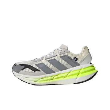 Adidas ADISTAR 3 Anti Slip Wear Resistant Low Top Running Shoes Men's White Gray