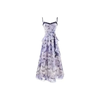 POPO.INFO Slip Dresses Women's Purple