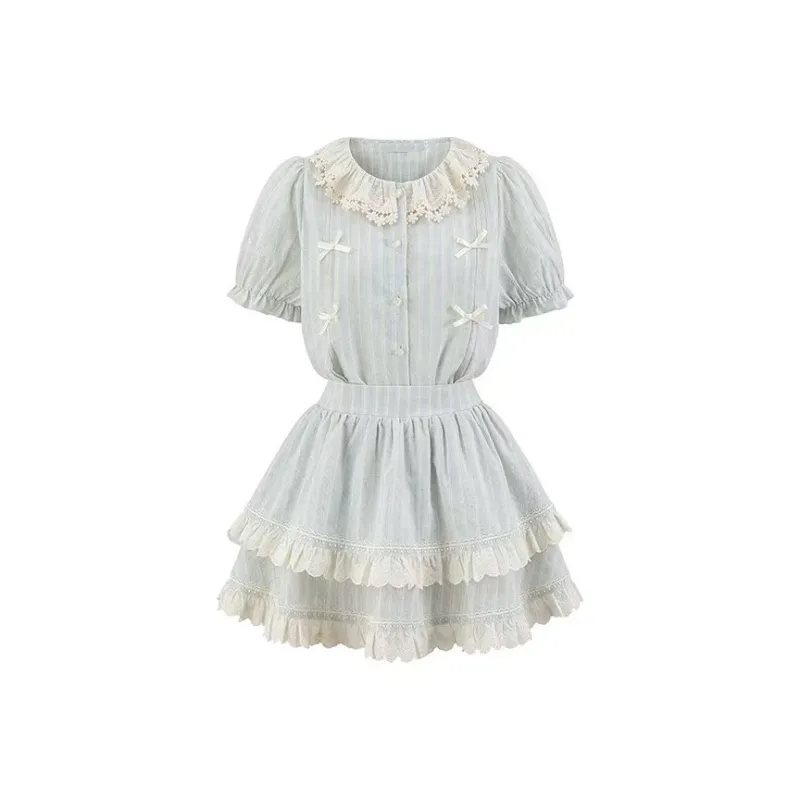7 SEVFUN Two Piece Skirt Sets Women's-0