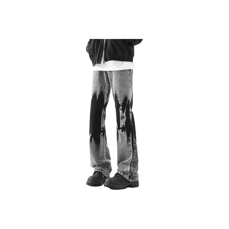 T IRA Jeans Unisex Ink Wash Tie Dye[Gray]-0