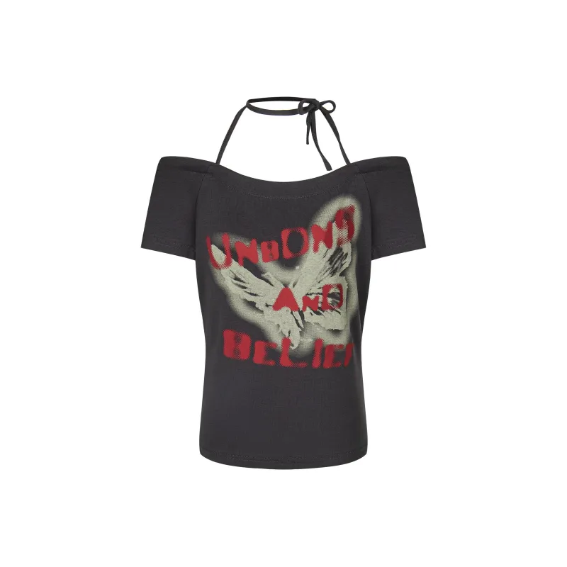 YINLEI T Shirts Women's Dark Gray-0