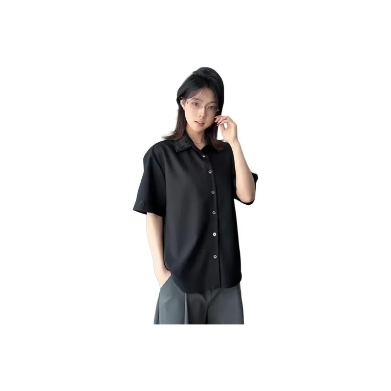 YEARNED Shirts Women's Black-0
