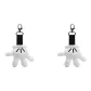 Black White Small Hand Pendant 2 Pack