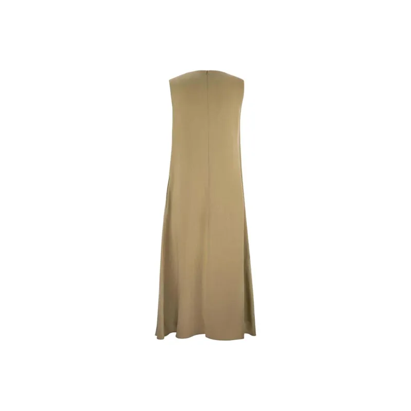 WEEKEND MaxMara Sleeveless Dress Women's Beige-1