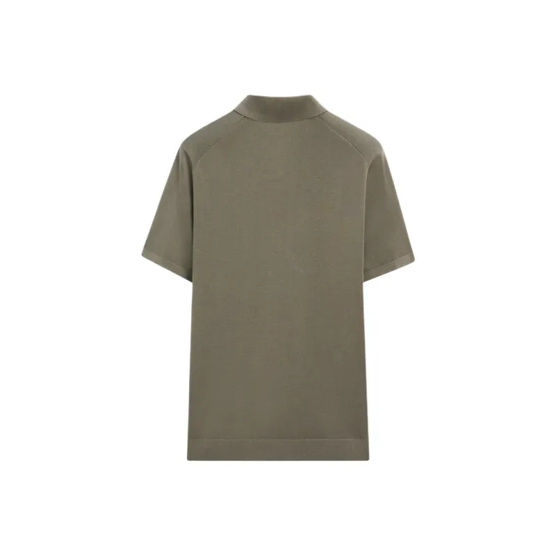 Massimo Dutti Polo Shirts Men Green-1