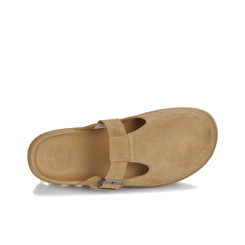 Palladium Abrasion Resistant Slip Resistant Closed Toe Slippers Unisex Brown-4