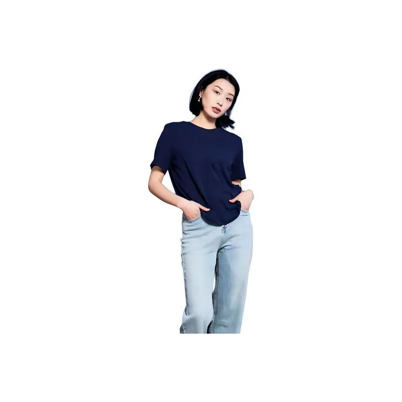 NEAR HERE T Shirts Unisex Dark Blue-0