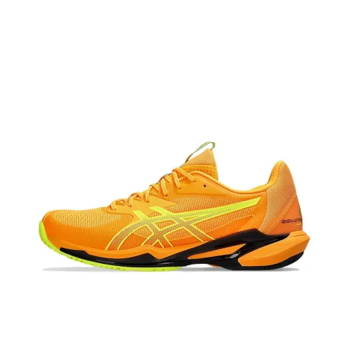 Asics Solution Speed FF 3 Anti Slip Wear Resistant Low Top Tennis Shoes Unisex Yellow