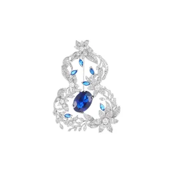 VIOLET Copper Alloy Brooches Unisex