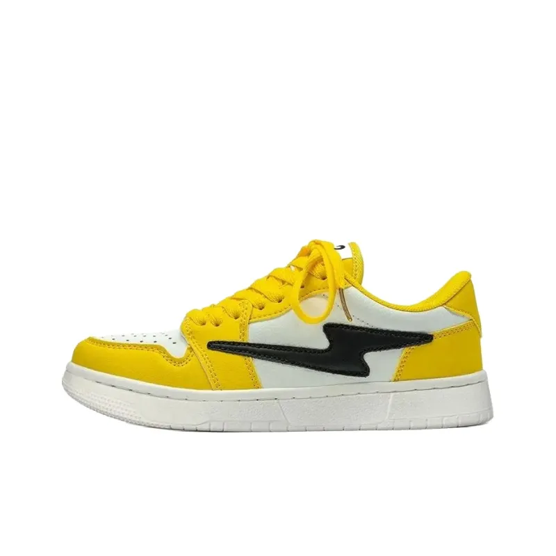 ALI THE FOX Slip Resistant, Abrasion Resistant, Balance, Lightweight, Breathable Low Top Skateboard Shoes Unisex-26