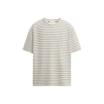 ZARA T Shirts Men Nude/Sea Blue
