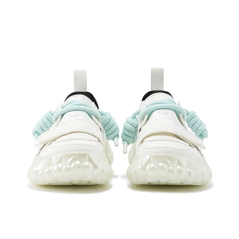 OETZI Slip Resistant, Abrasion Resistant, Breathable, Lightweight, Height Increasing Low Top Casual Shoes Unisex White-4