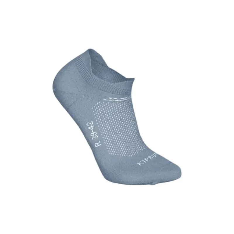 DECATHLON KIPRUN Ankle Socks Unisex 2 Pack Washed Denim Blue/Snow/Snow-2