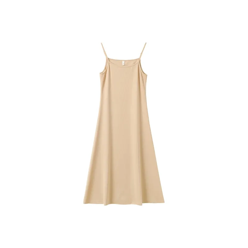 Mu Qingqing Slip Dresses Women's Khaki-0