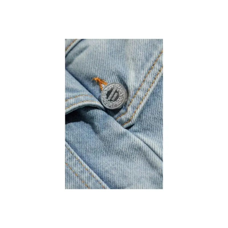 Vetements Collared Button Up Denim Jacket-4