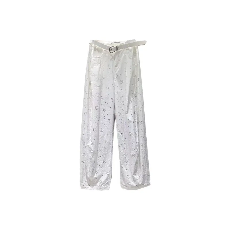 ABCMININ Casual Pants Women's White-0