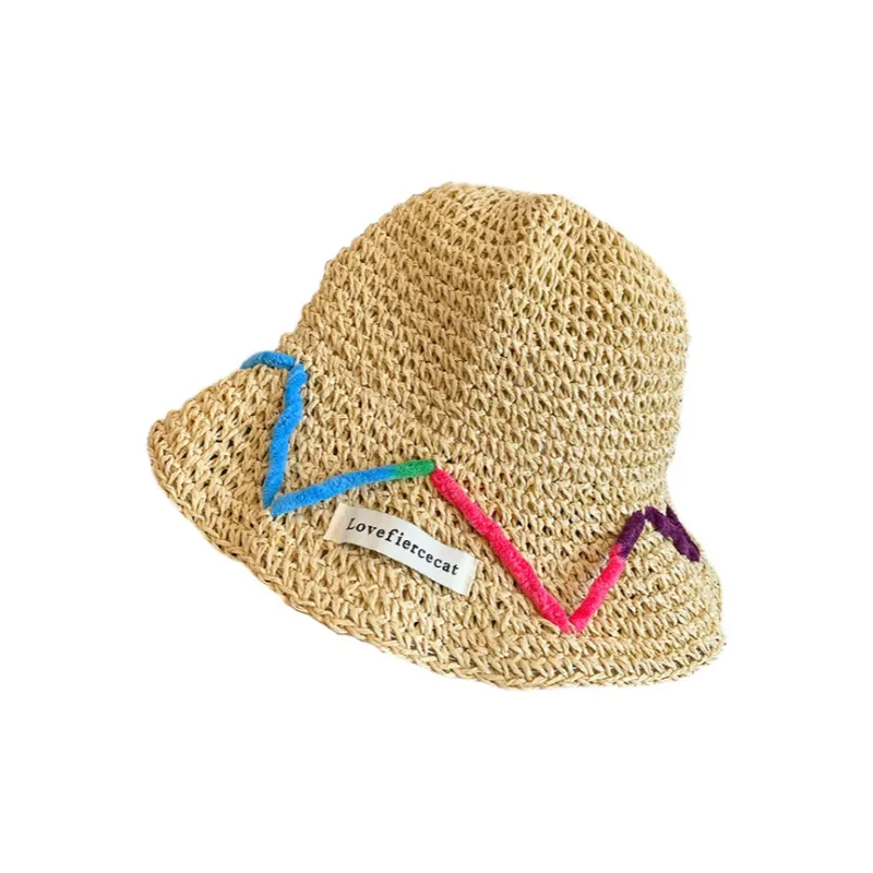 BOOLFEN Paper Reed Bucket Hats Women's-0