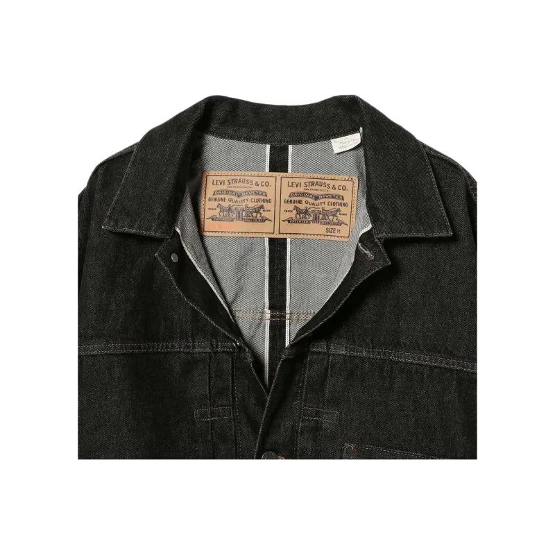Levi's x Beams Co brand SS25 Denim Jacket Men's Black-2