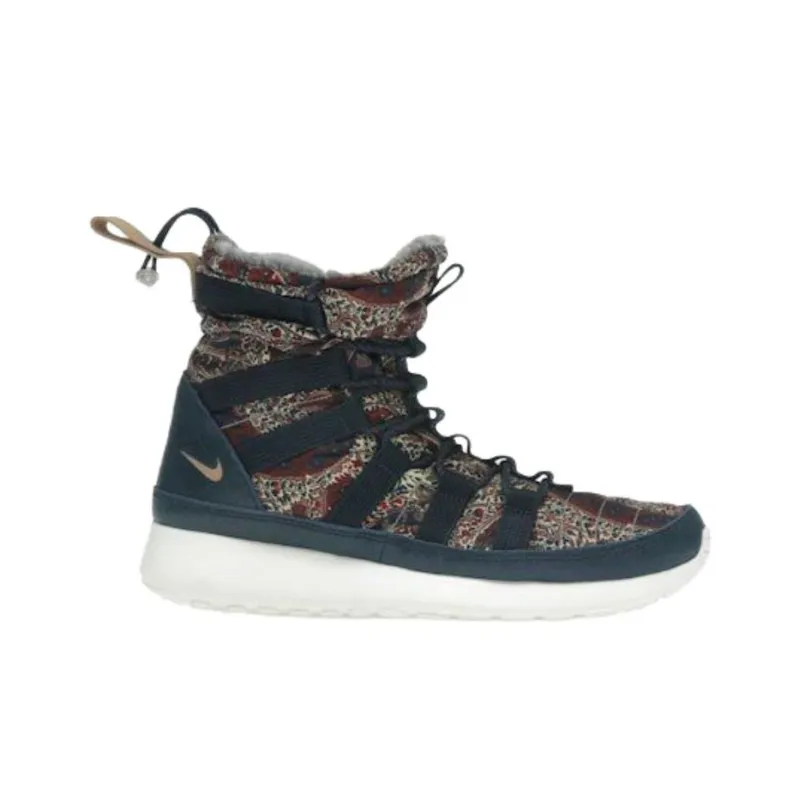Nike Roshe Run Hi Sneakerboot Qs Liberty Of London Armory Navy Women's-1