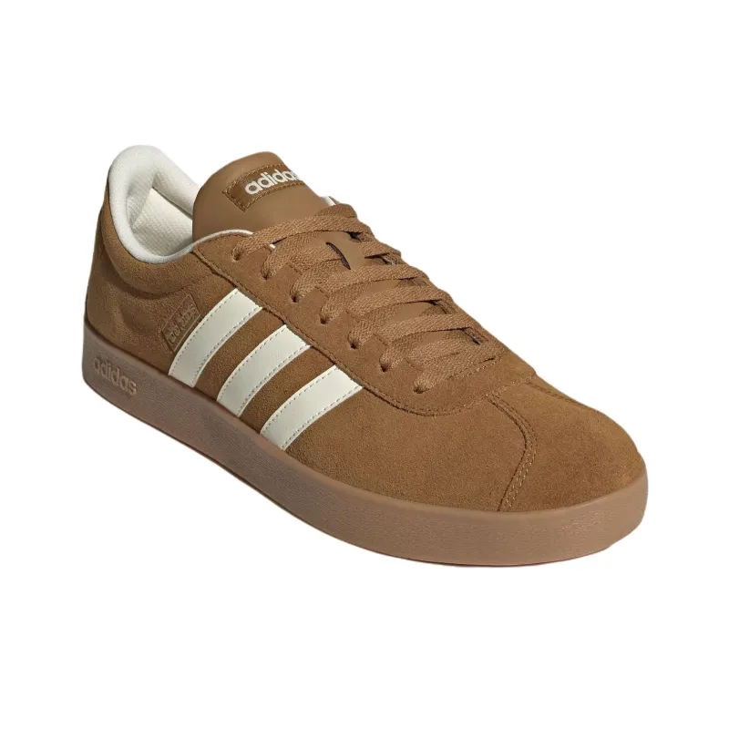 Adidas Vl Court Classic Anti Slip Wear Resistant Low Top Skateboard Shoes Unisex Brown-2