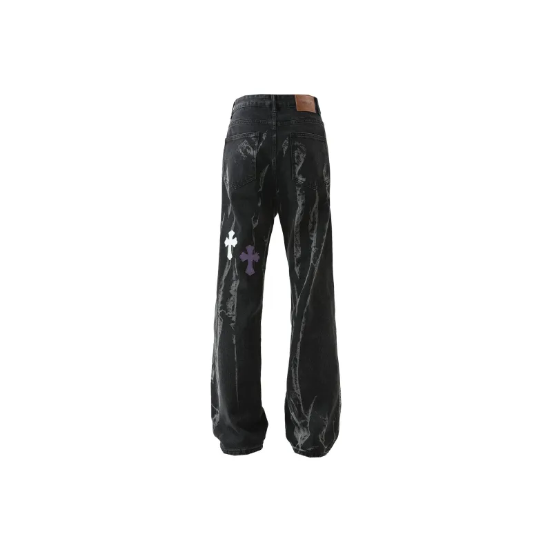 PANDA ADEVIL Jeans Unisex Black-1