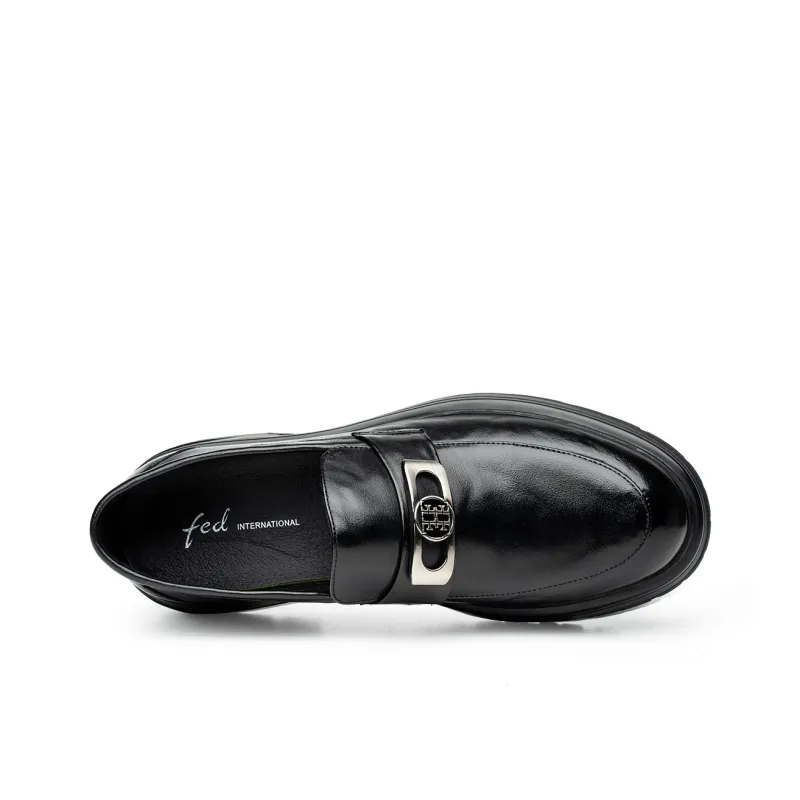 FED Men's Casual Shoes Men Low Top Black-2