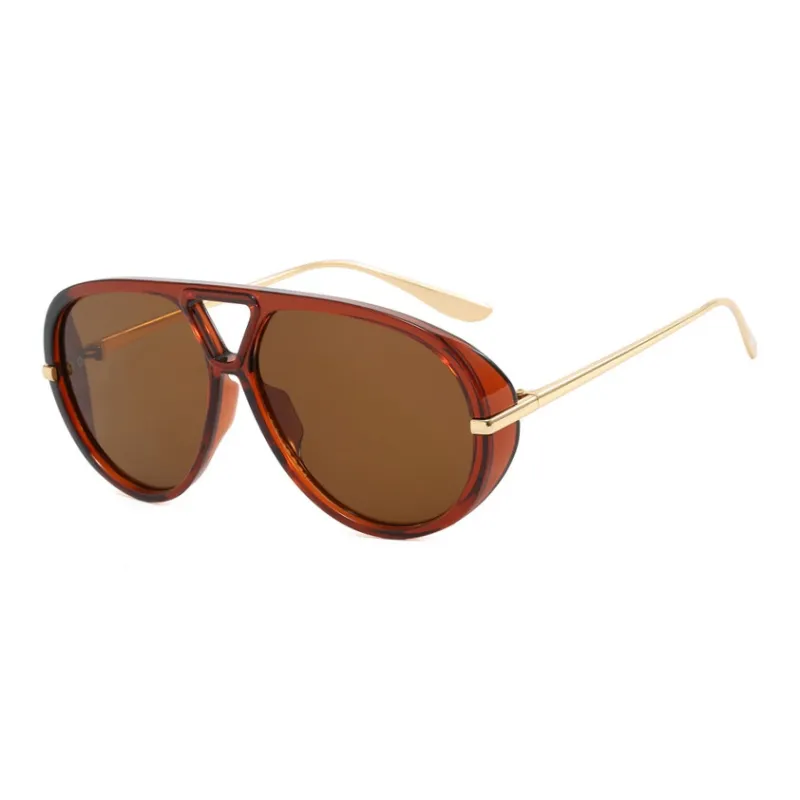 SOMAN PC Metal Aviator Sunglasses Unisex-8