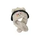 Cream White[Cute and Soft Earphones Puppy Fleece Hat# Thickened and Fleece-Lined]