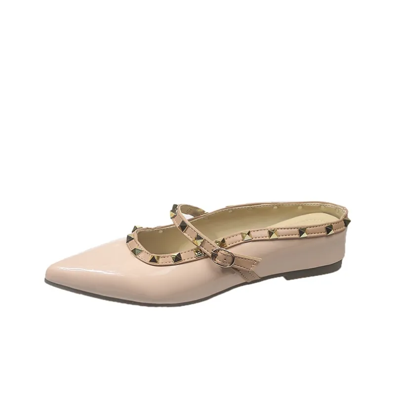 AFJI Rubber Sole Abrasion Resistant Closed Toe Slippers Women's-6