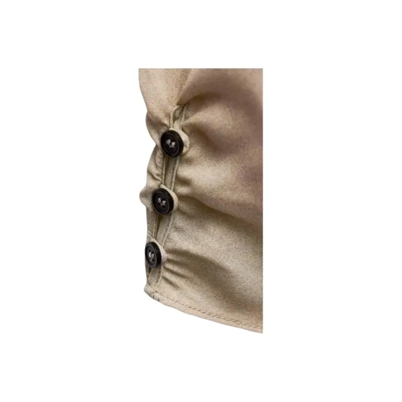 ZARA ZW Series Long Sleeved Dress Women's Tan-2