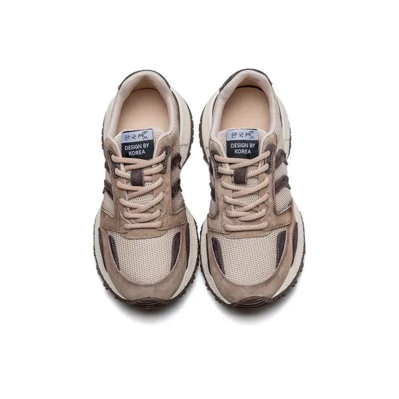 PLO CART Breathable Lightweight Height Increasing Low Top Chunky Sneakers Women's-10