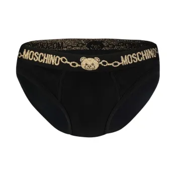 MOSCHINO Underpants Men's 1 Pack Black Gold