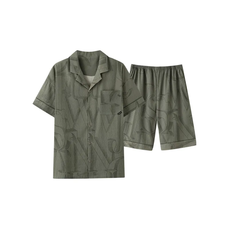 Pretty lady Men Pajama Sets-0