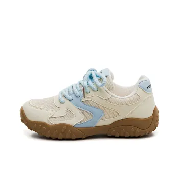 HUANQIU Cushioning, Abrasion Resistant, Height Increasing Low Top Casual Shoes Women's Yellow Blue