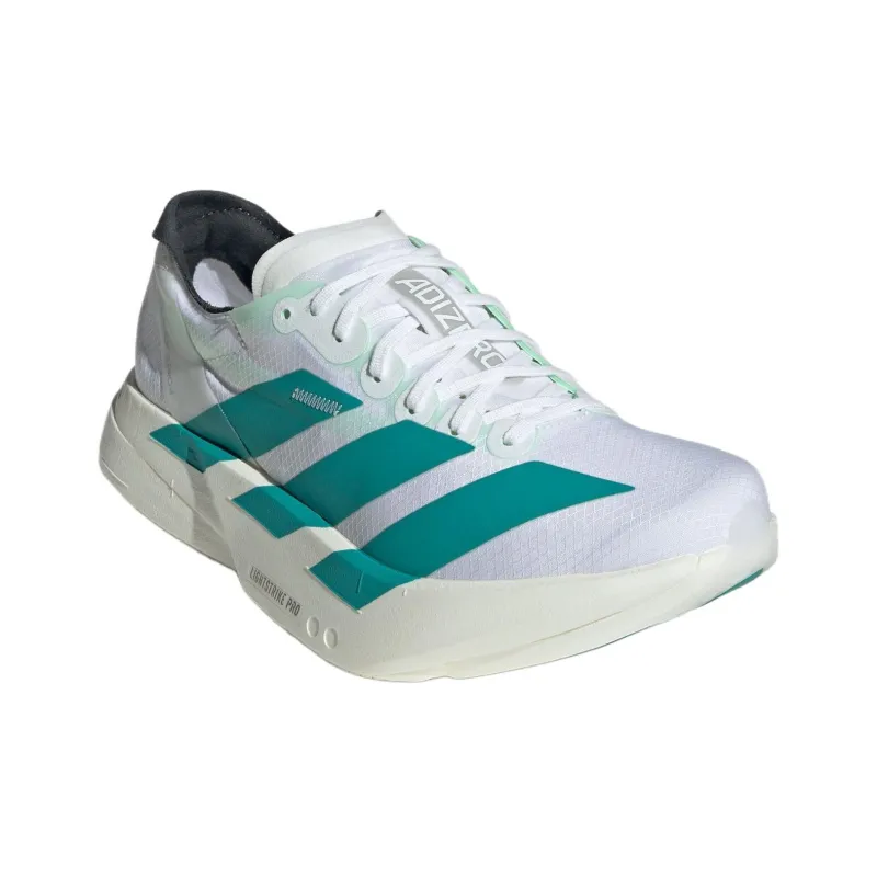 Adidas Adizero Adios Pro 4 Anti Slip Wear Resistant Low Top Running Shoes Women's White Green-2